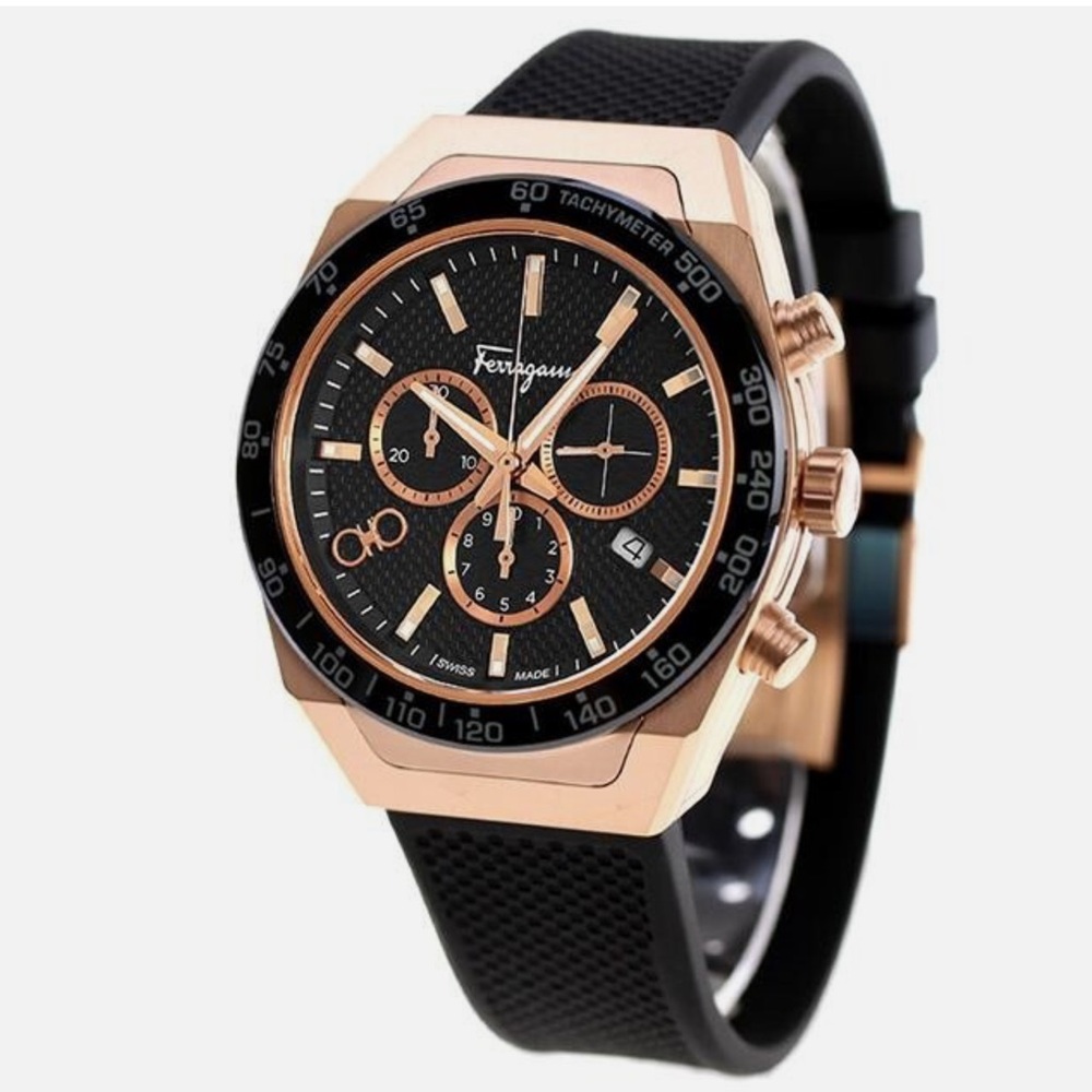 FERRAGAMO SLX Chronograph Watch rose gold NIB SFHR00320 - Picture 4 of 16